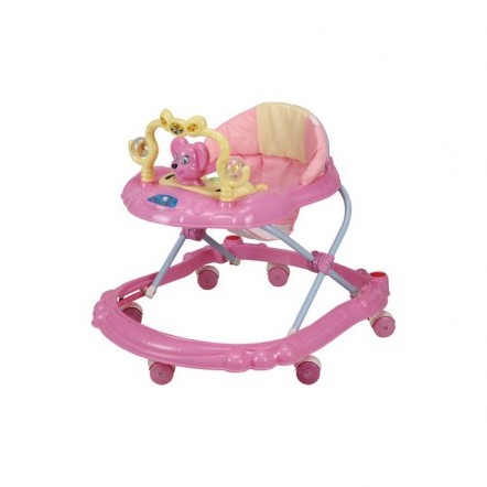 Ходунки Just4kids W2808, розовые с желтым